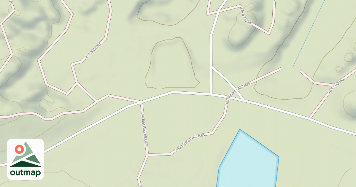 Map of Interlake State Recreation Area Trails