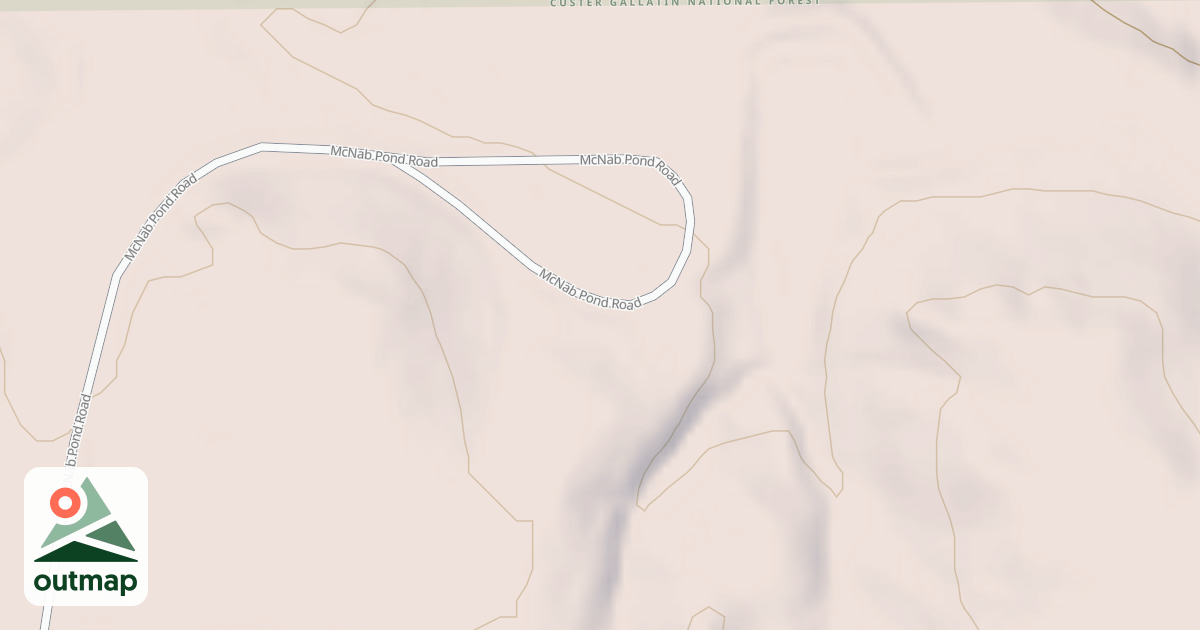 Map of MC NAB POND CG UPPER LOOP