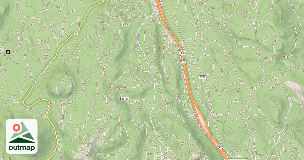 Map of A-Sawmill Cutoff Sm