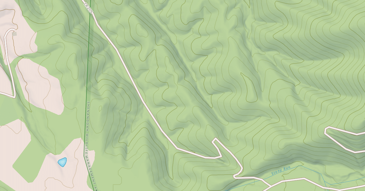 Map preview of LITTLE STONY SPUR
