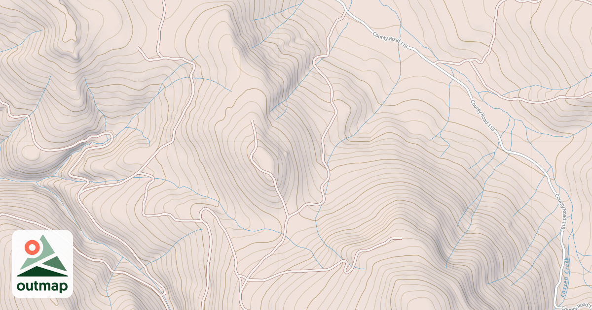 Map of HARRIS FLAT SOUTH