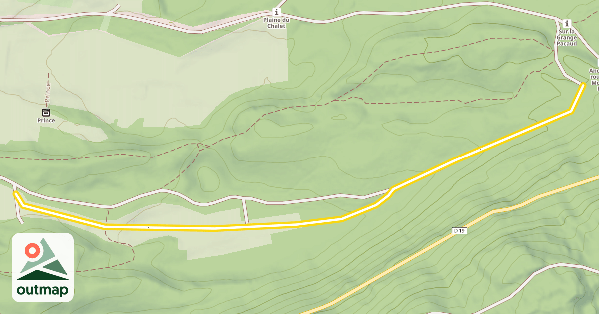 Map of Piste Ski fond Eolienne