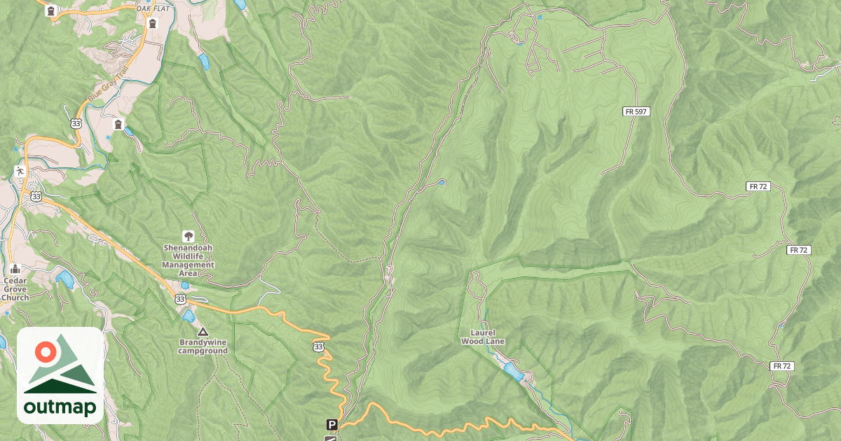 Map of HALL SPRING
