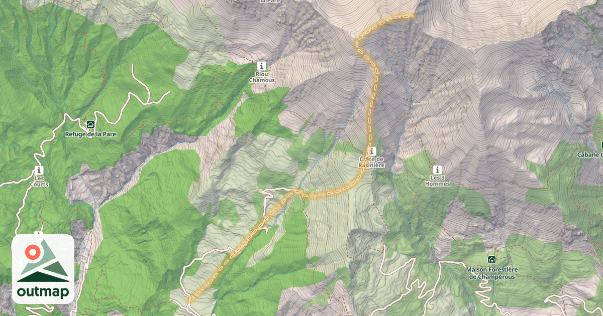 Map of La Chalanche — Basse Chalanche