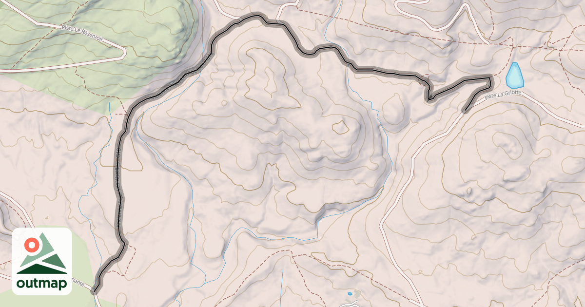 Map of Ancienne Piste Les Abeilles - G18