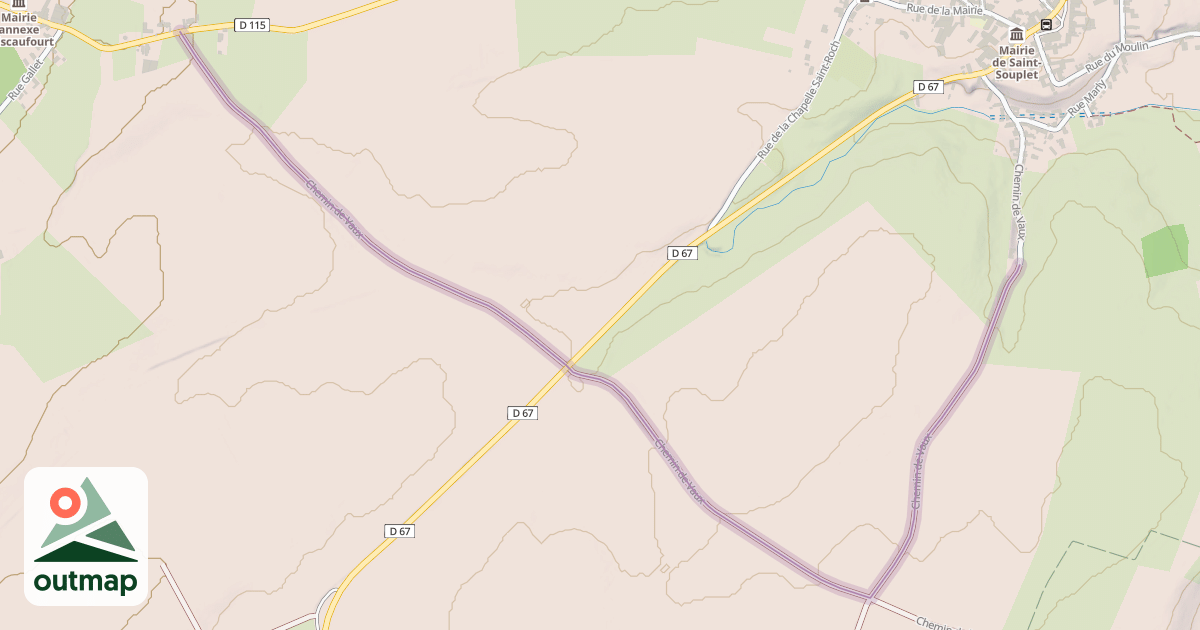 Map of Chemin de Vaux