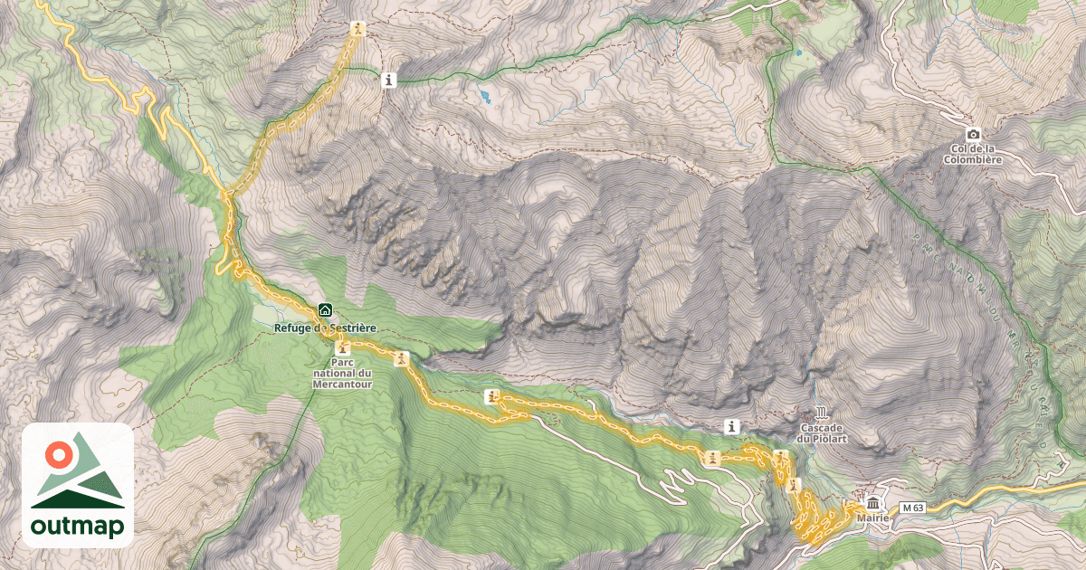 Map of Col de Colombart — NUSaint-Dalmas-le-Selvage