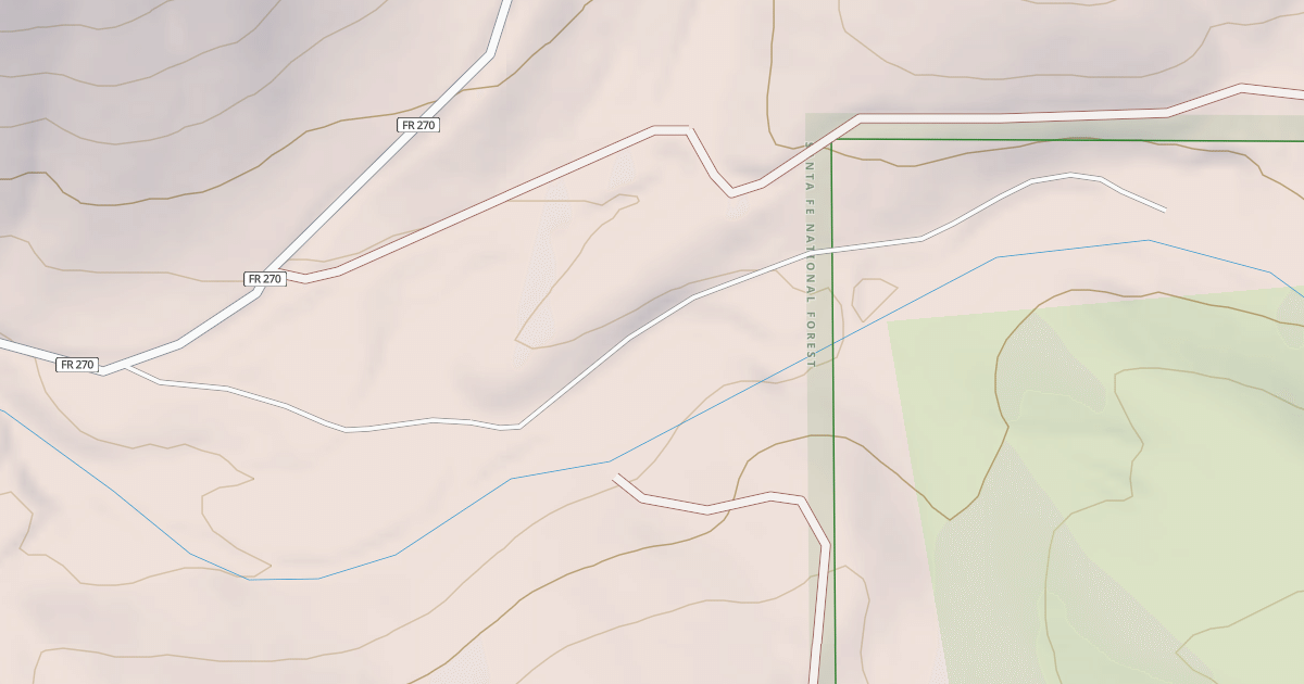 Map preview of USFS Motor Vehicle Use Map Roads {679F9E4D-EC9F-439F-82D0-66CF300634B1}