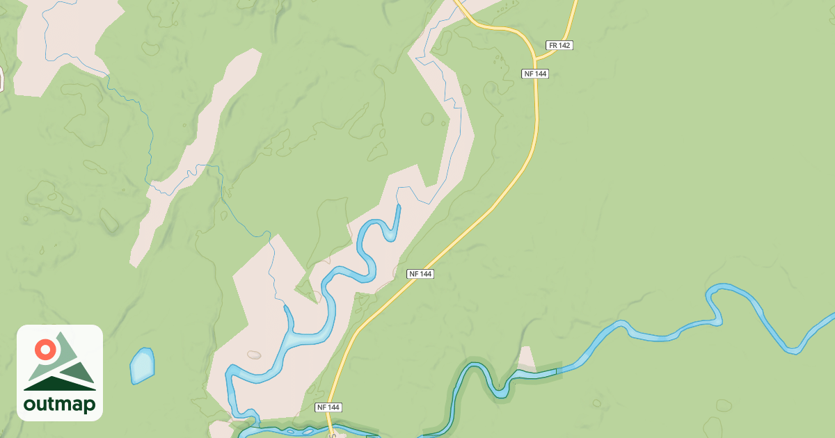 Map of USFS Motor Vehicle Use Map Trails 13086