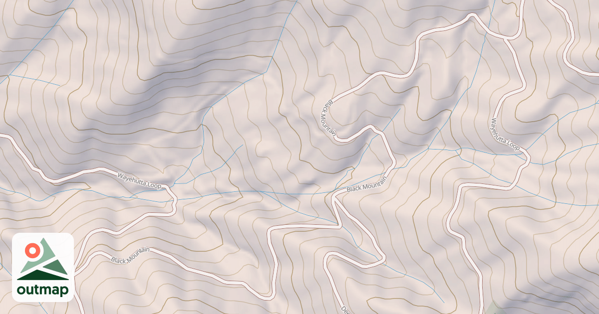 Map of BLACK MOUNTAIN