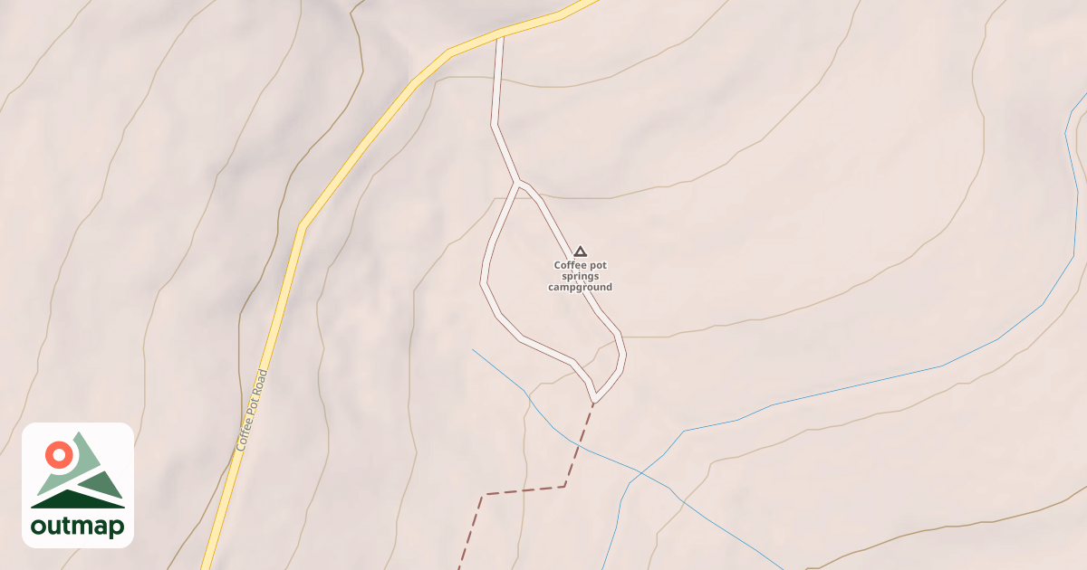 Map of COFFEE POT SPRINGS CG