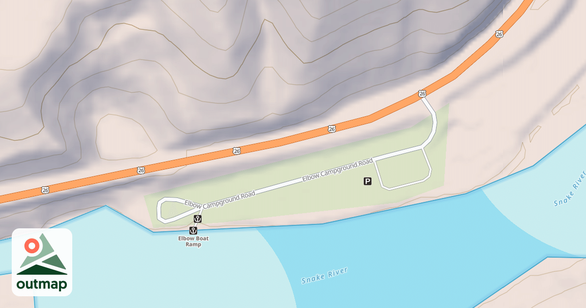 Map of ELBOW CAMPGROUND