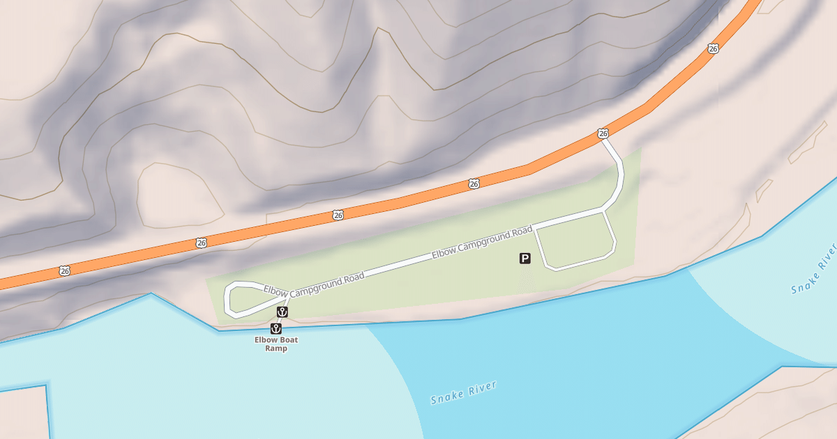 Map preview of ELBOW CAMPGROUND
