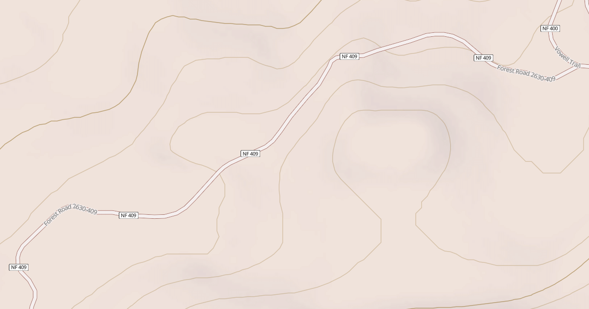 Map preview of USFS Motor Vehicle Use Map Roads {6ECB2561-B1C6-4B2B-B29D-ED1B535080D1}