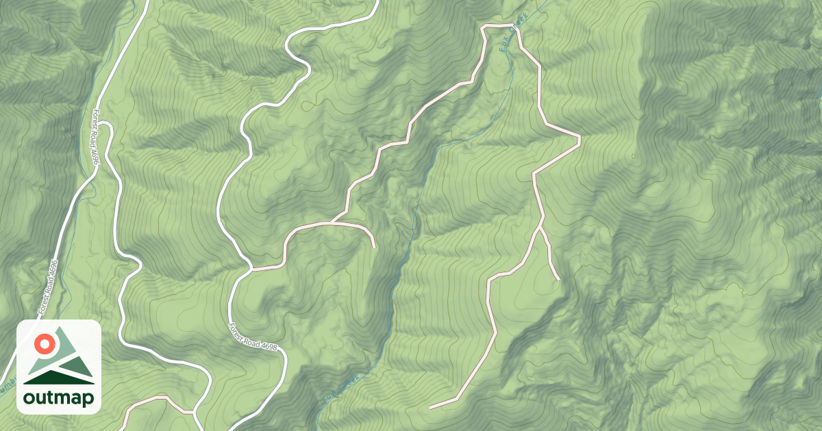 Map of USFS Motor Vehicle Use Map Roads {63A6827E-B267-4DEB-A484-0F4075A3C84A}
