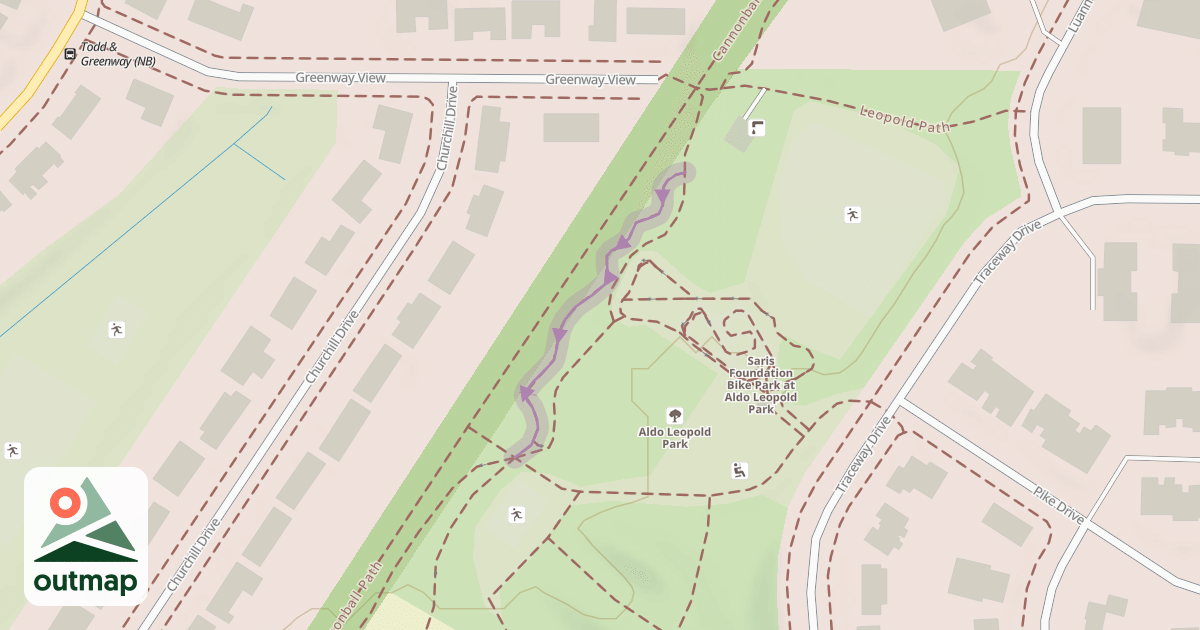 Map of Aldo Leopold Pilot Trail