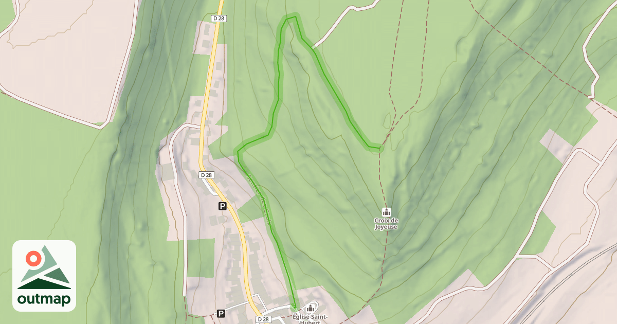 Map of Sentier des Croix