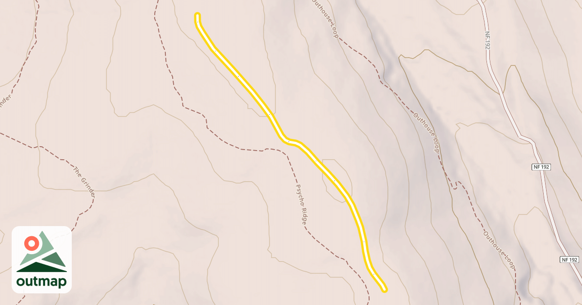 Map of Psycho Ridge