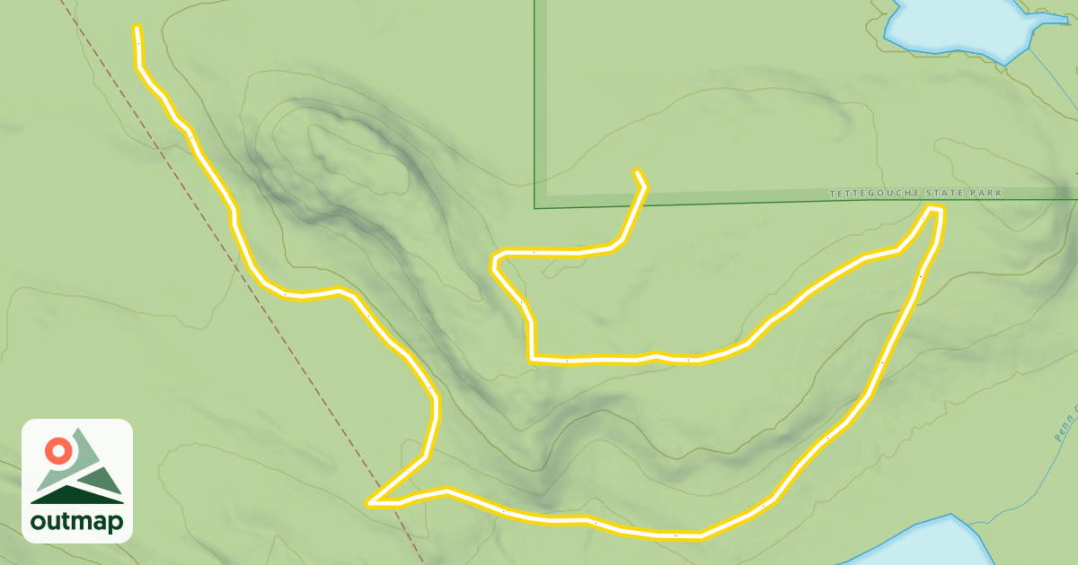 Map of Northwoods Ski Trails