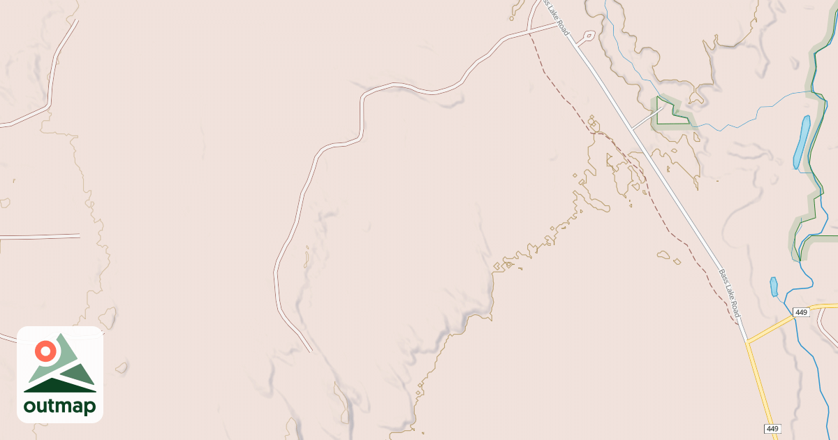 Map of BASS LAKE SPUR B