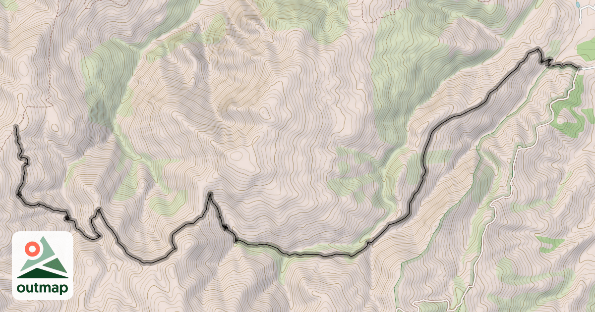 Map of Pipeclay Gully Track