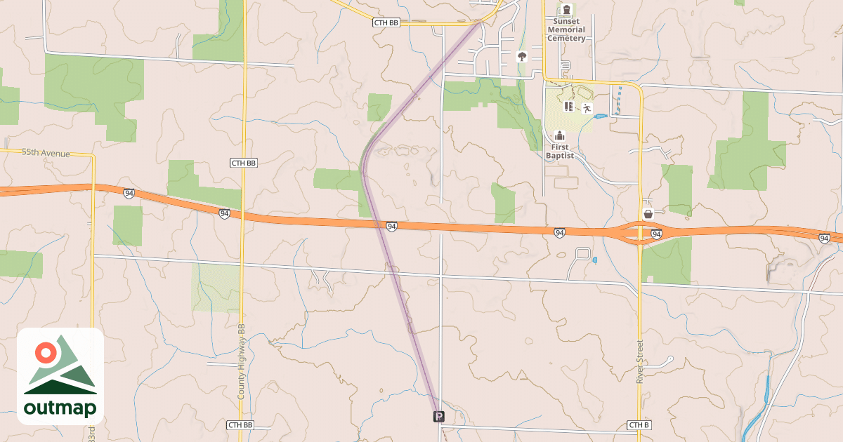 Map of Wildwood Trail