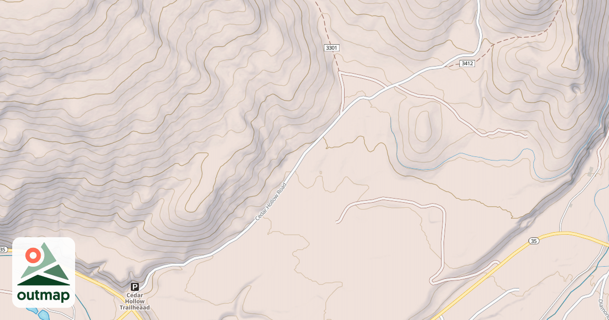 Map of CEDAR HOLLOW