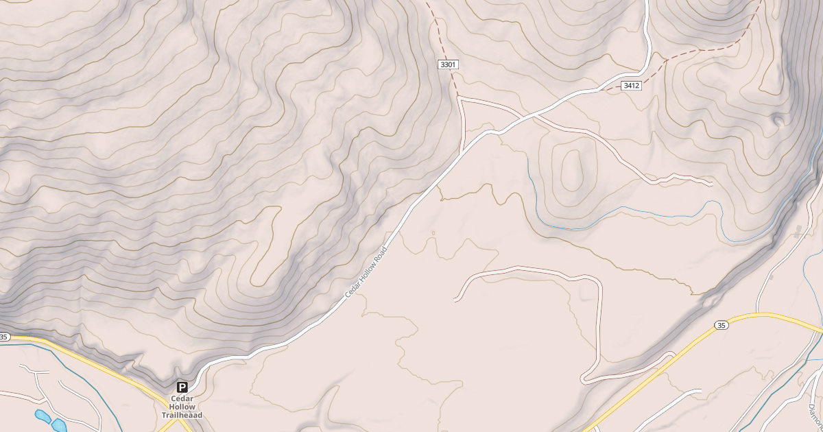Map preview of CEDAR HOLLOW