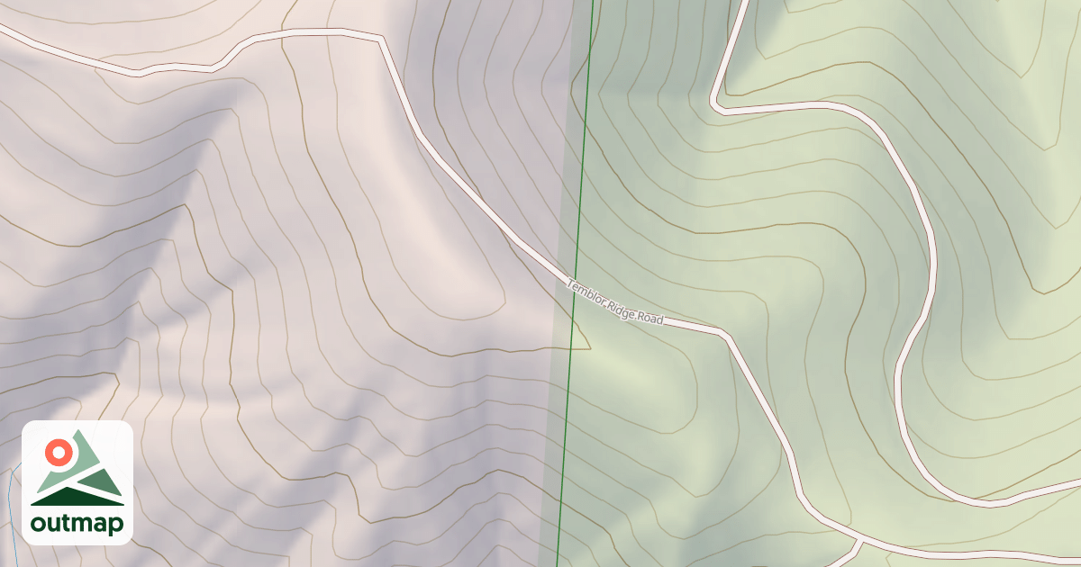 Map of 16049: Temblor Ridge Usgs Fellows/panorama Hills