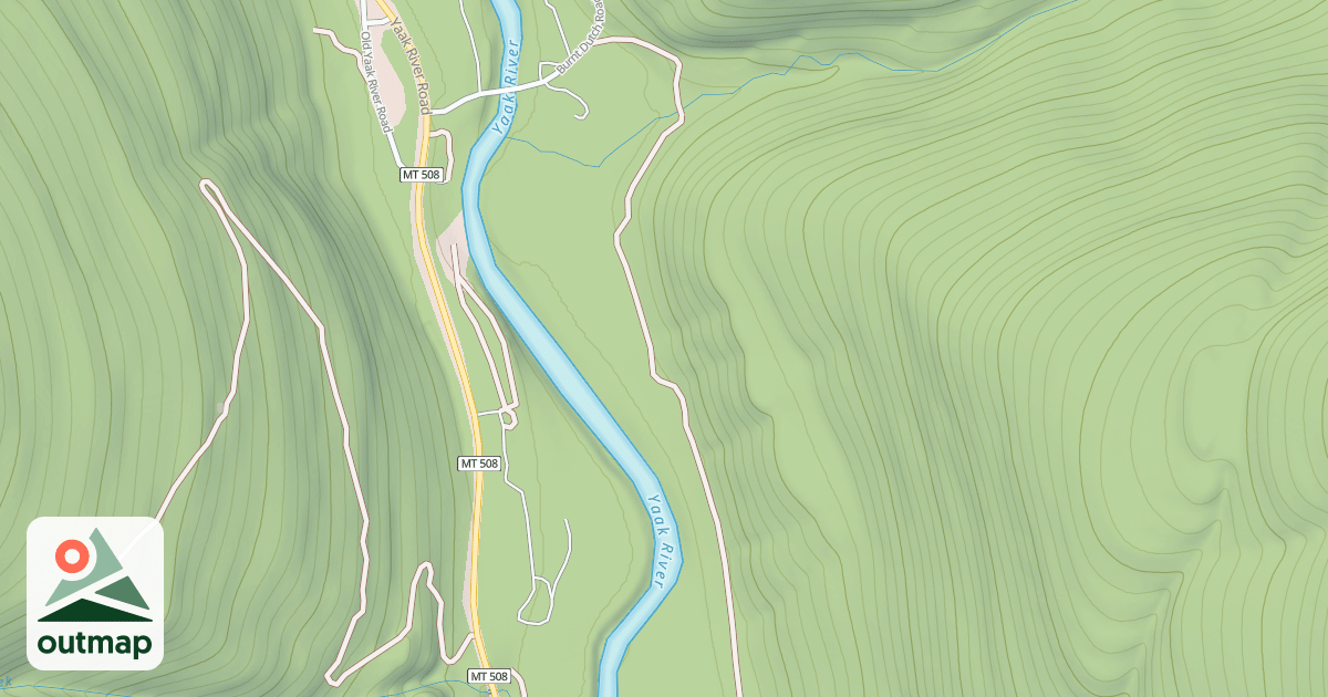 Map of BURNT CREEK DUTCH CREEK X