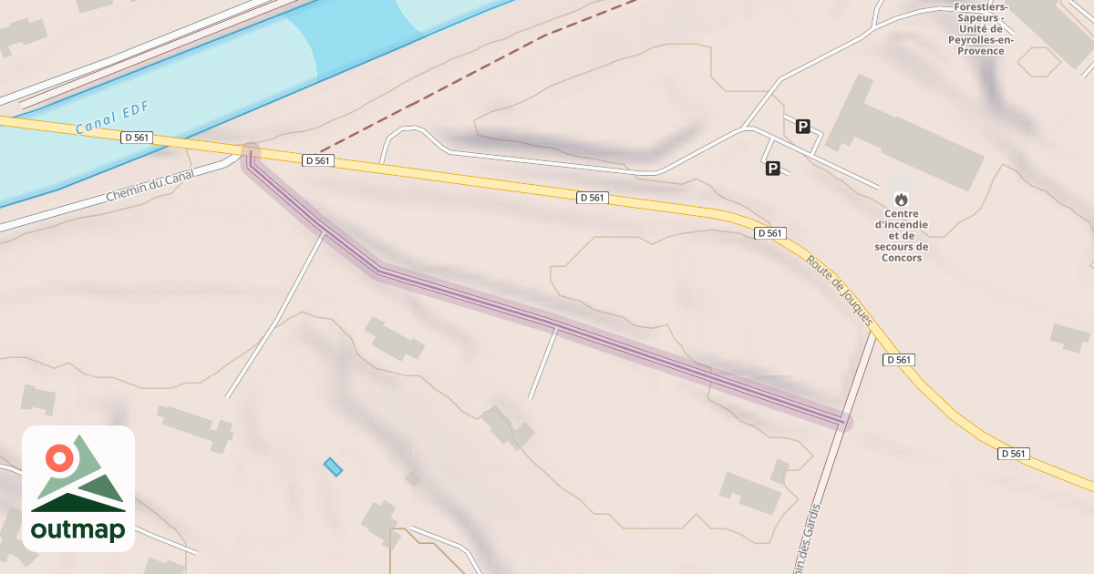 Map of Route de l'Ancien Chemin de Fer
