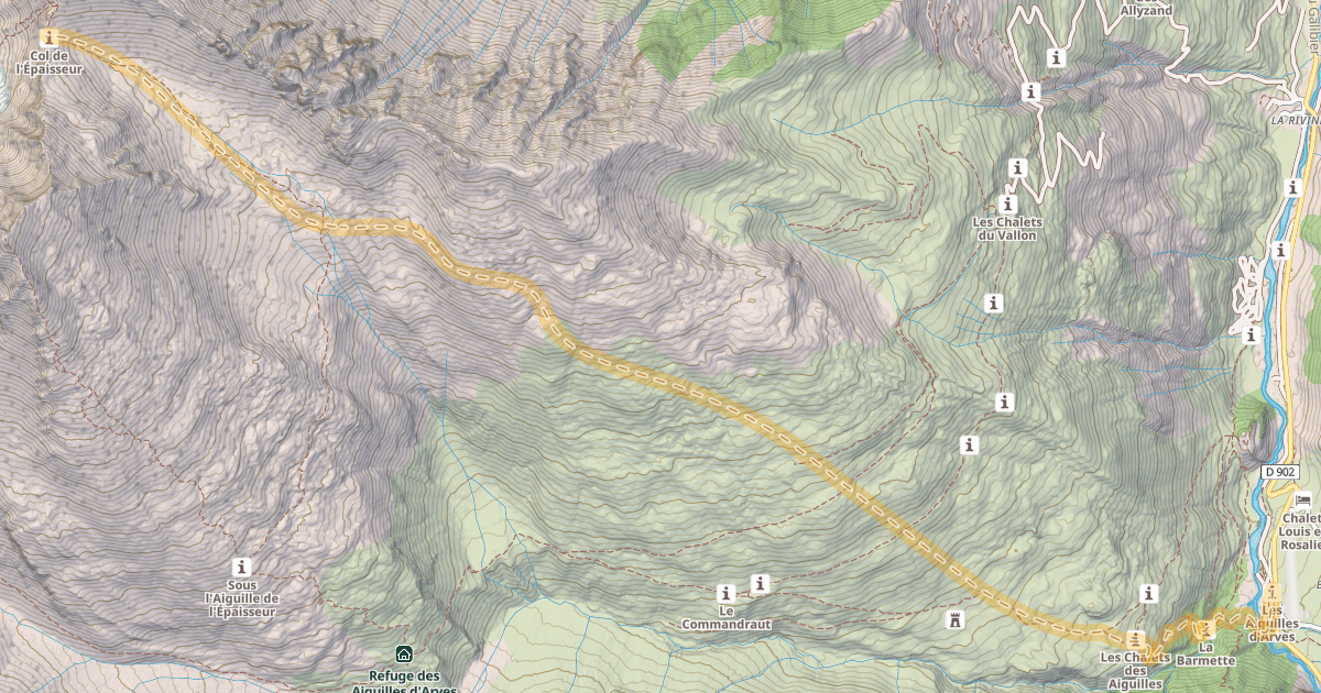 Map preview of Col de l'Épaisseur — Bonnenuit