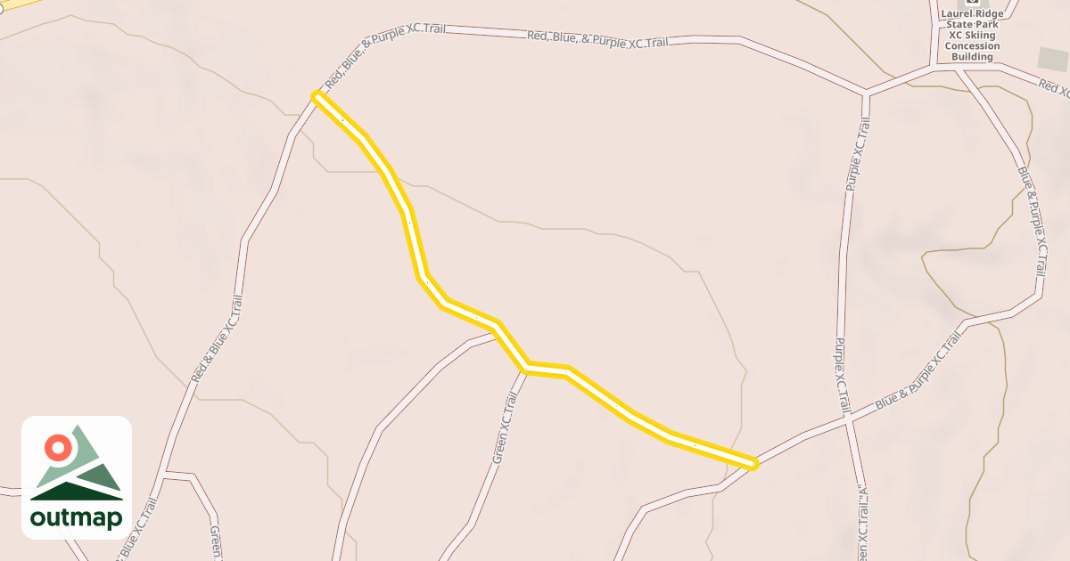 Map of Purple XC Trail