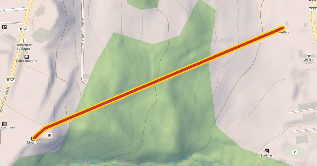 Map preview of Mouilles