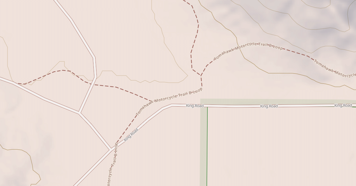 Map preview of Tomahawk Motorcycle Trail B Loop
