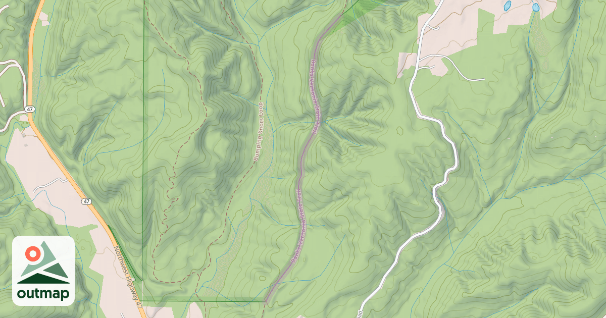 Map of Banks-Vernonia State Trail