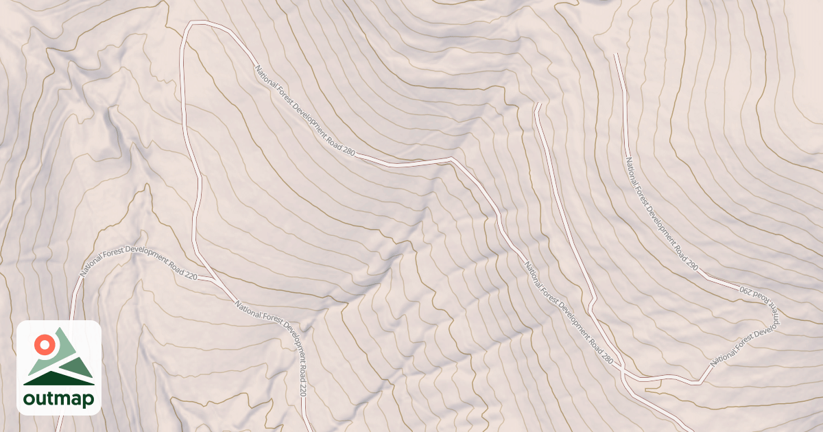 Map of UPPER LANE CREEK