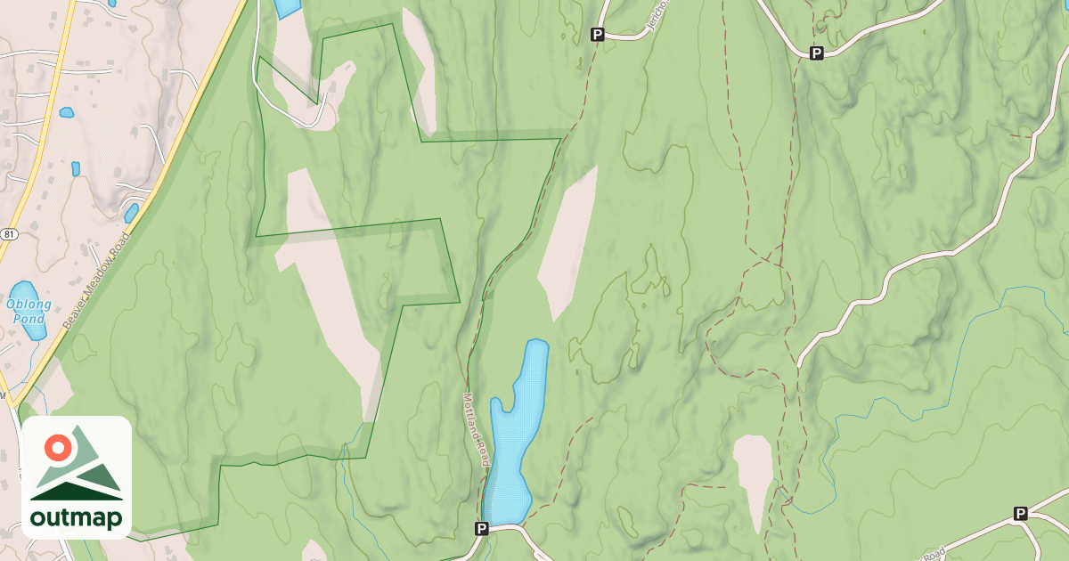 Map of Cockaponset Forest Trail