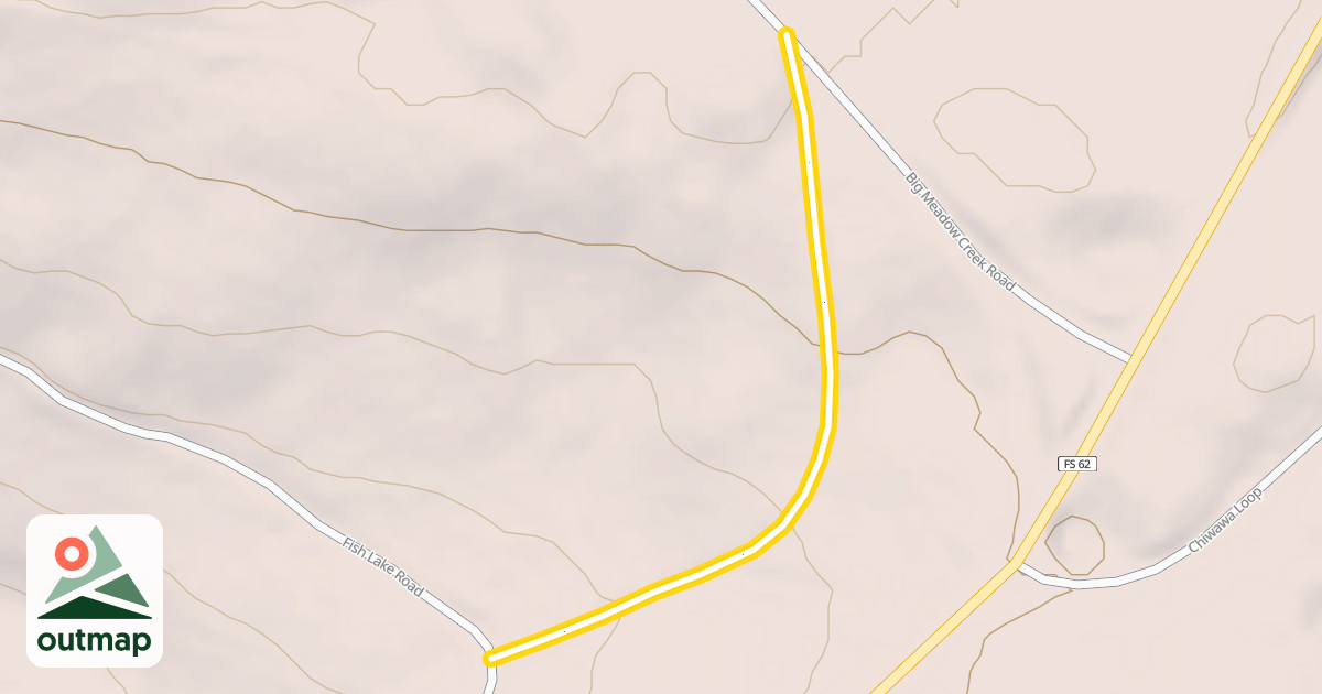 Map of Forest Road 107