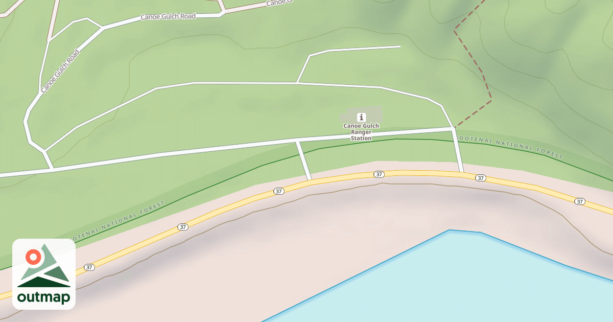 Map of CANOE GULCH RANGER STA C