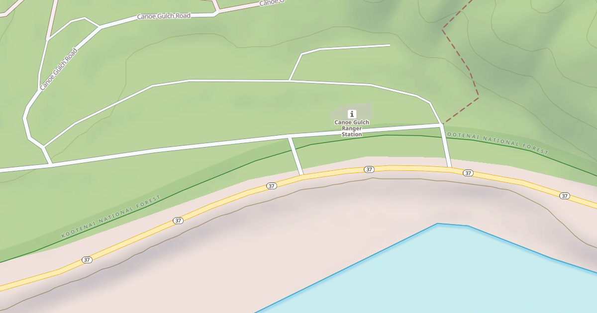Map preview of CANOE GULCH RANGER STA C