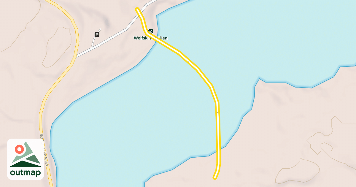 Map of Lake Crossing Trail