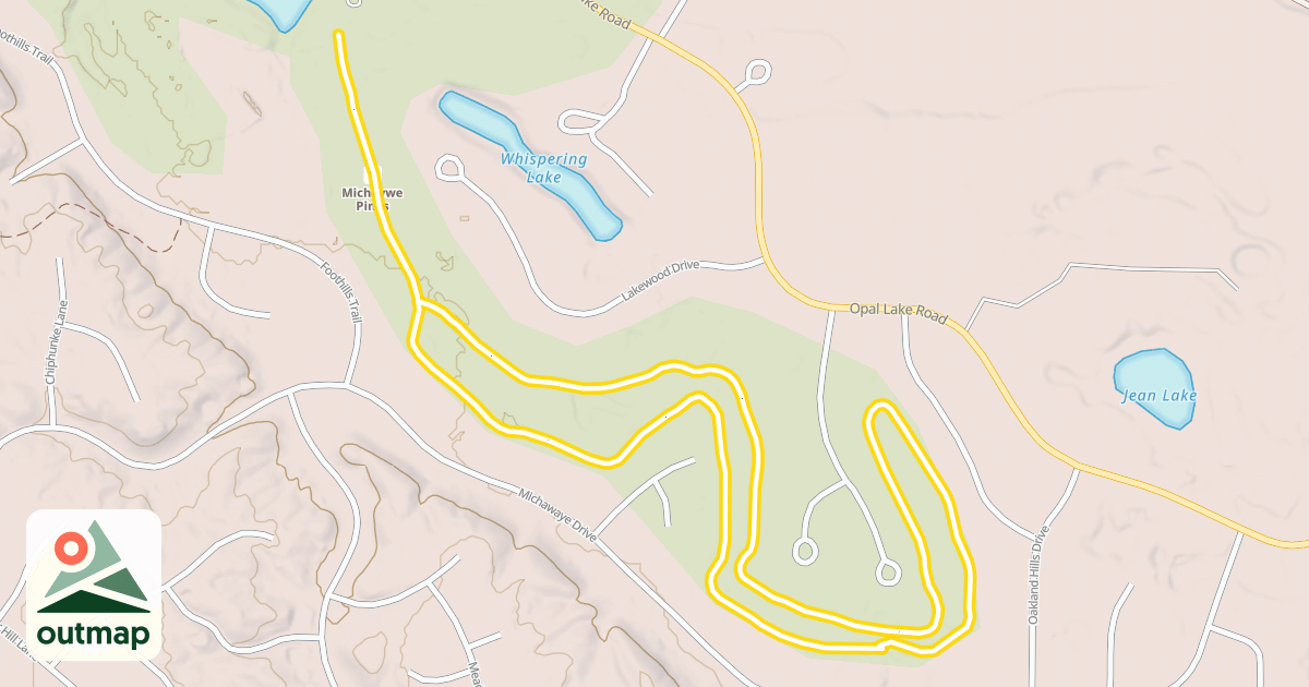 Map of Pine Loop