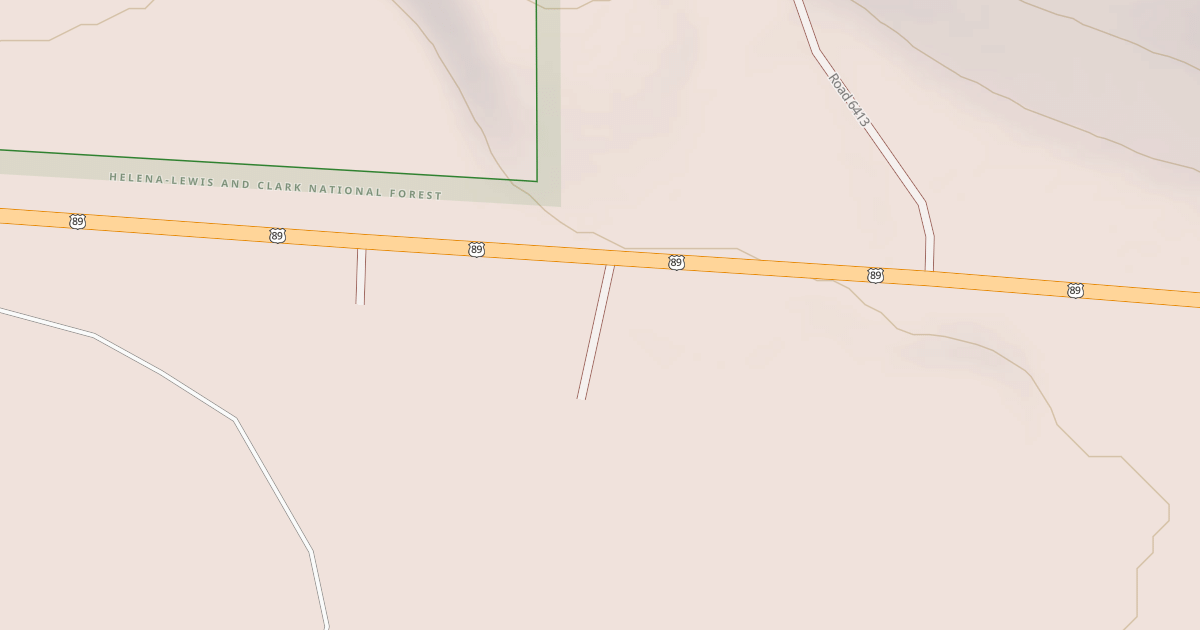 Map preview of HWY89 DISPERSED