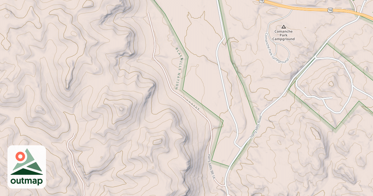 Map of HARRY MILLS BR 1A