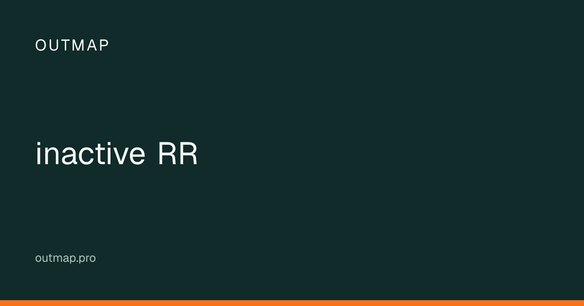 Map of inactive RR
