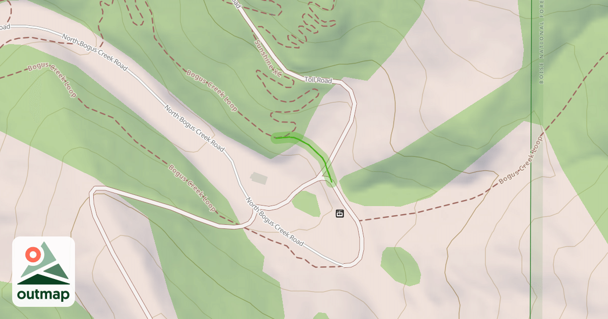 Map of Bogus Creek Connector