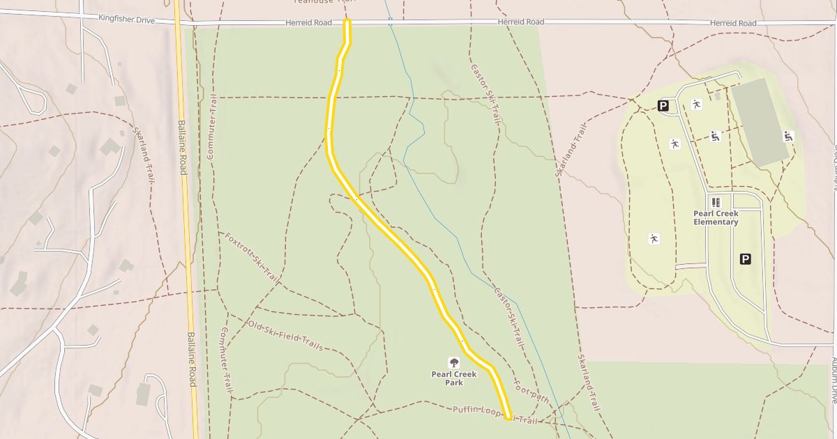 Map preview of Pollux Ski Trail