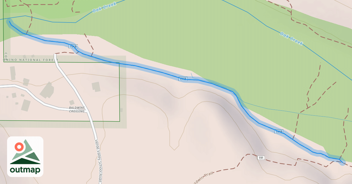 Map of Red Rock Crossing