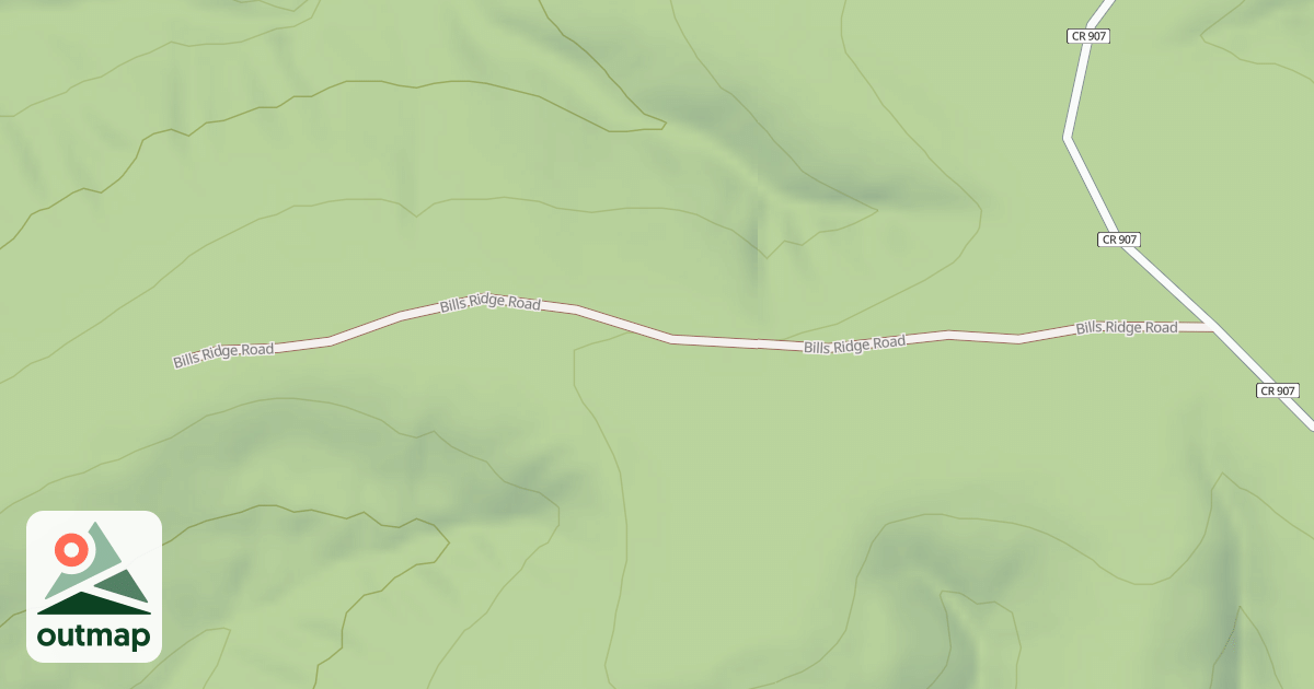 Map of BILLS RIDGE